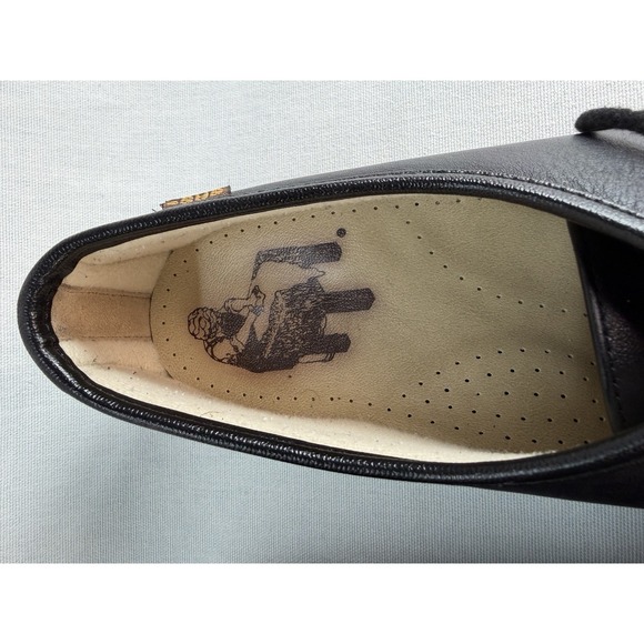 SAS SIESTA LACE UP WOMEN LOAFERS SIZE 11 BLACK LEATHER - Picture 5 of 13